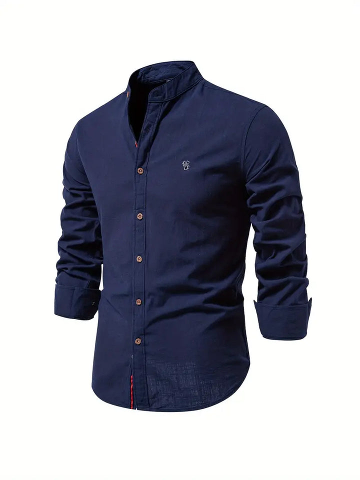 Men's Casual Button Shirt in Navy