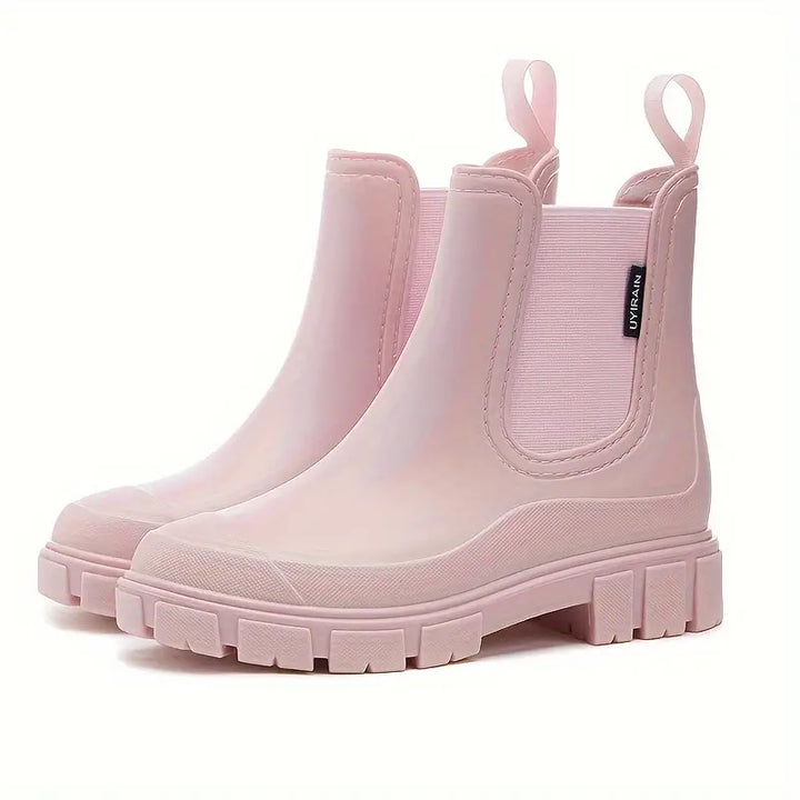 Women's Waterproof Chelsea Boots in Pink