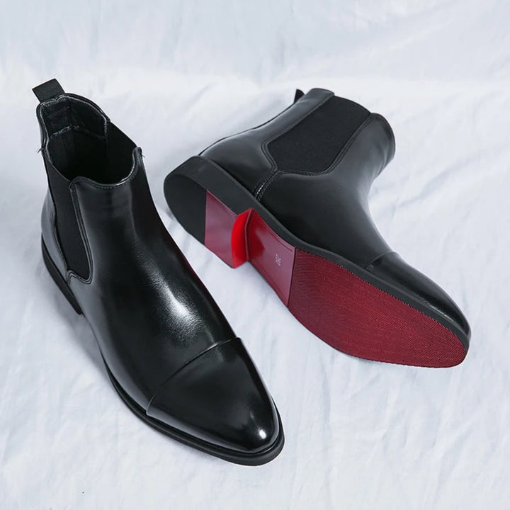 Men's Slip-On Cap Toe Chelsea Boots - Jarvis - Black