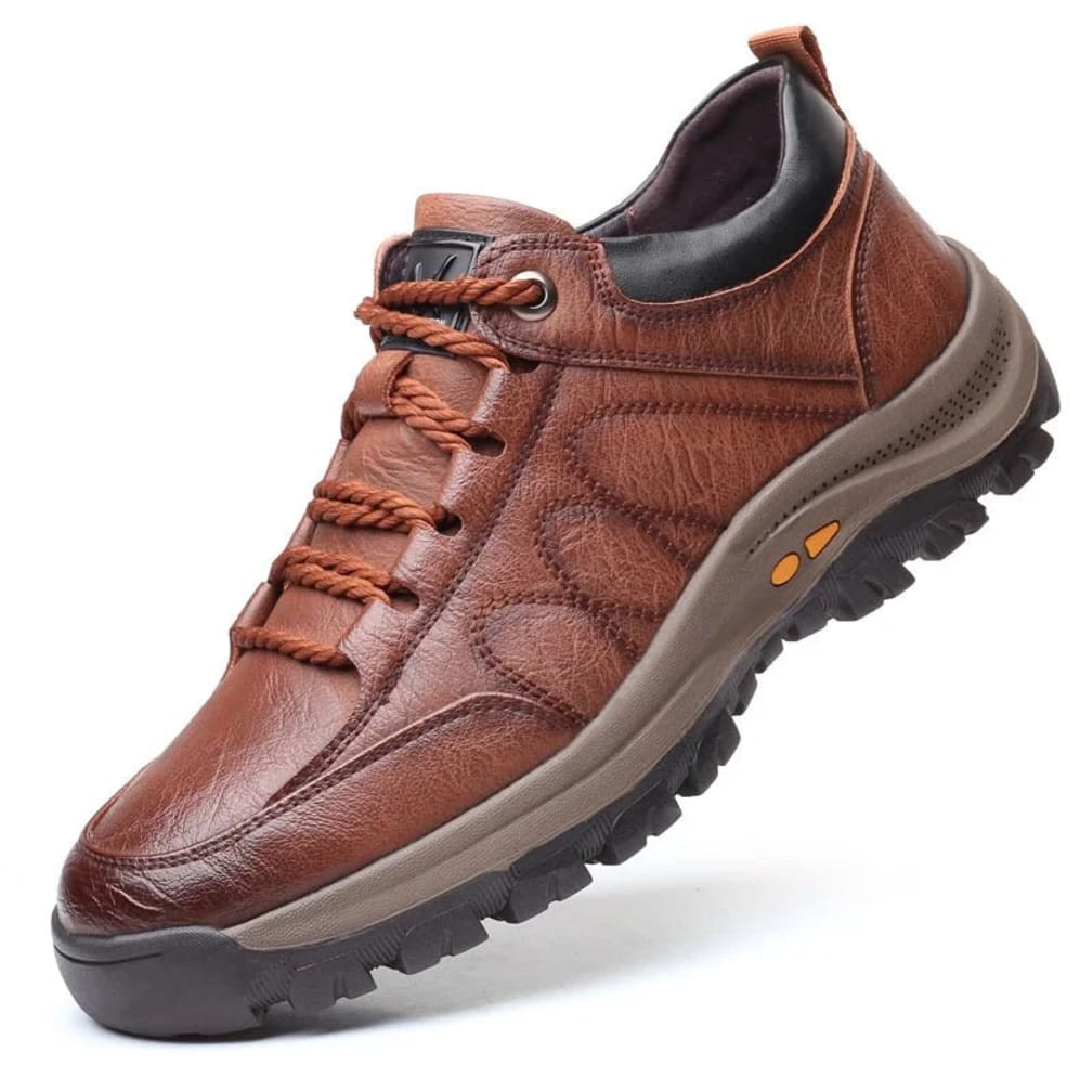 Men's Cushioned Lace-Up Shoes - Desmond - Brown