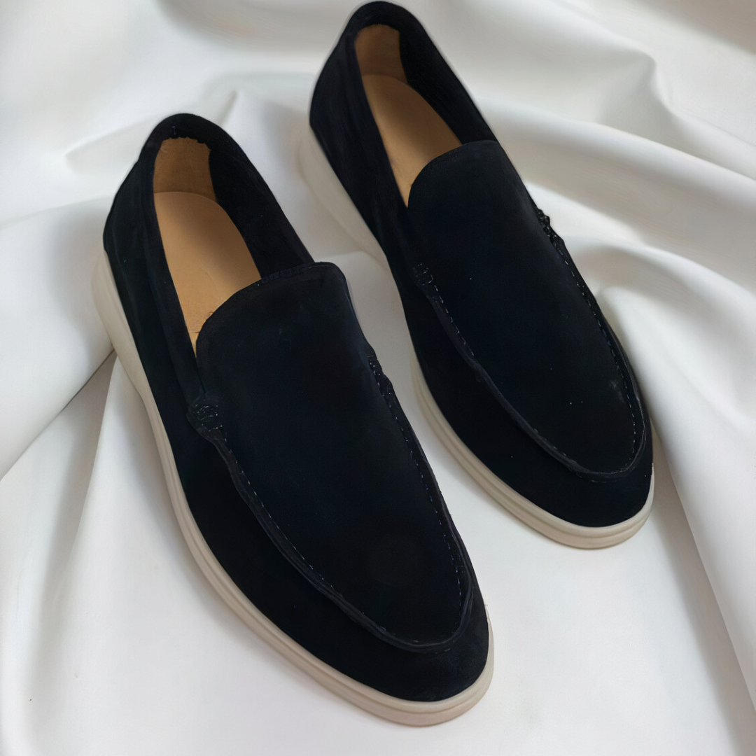 Men's Casual Slip-On Loafers - Barnaby - Black
