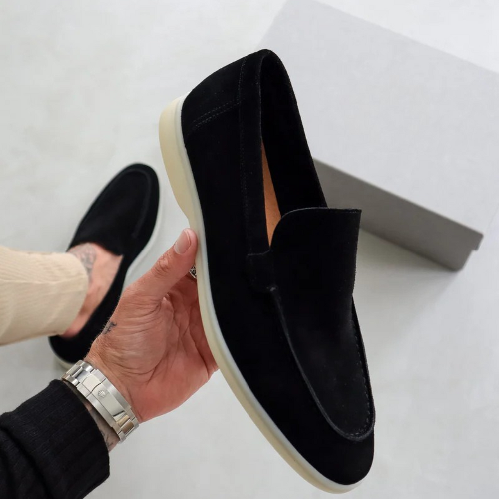 Men's Casual Slip-On Loafers - Barnaby - Black