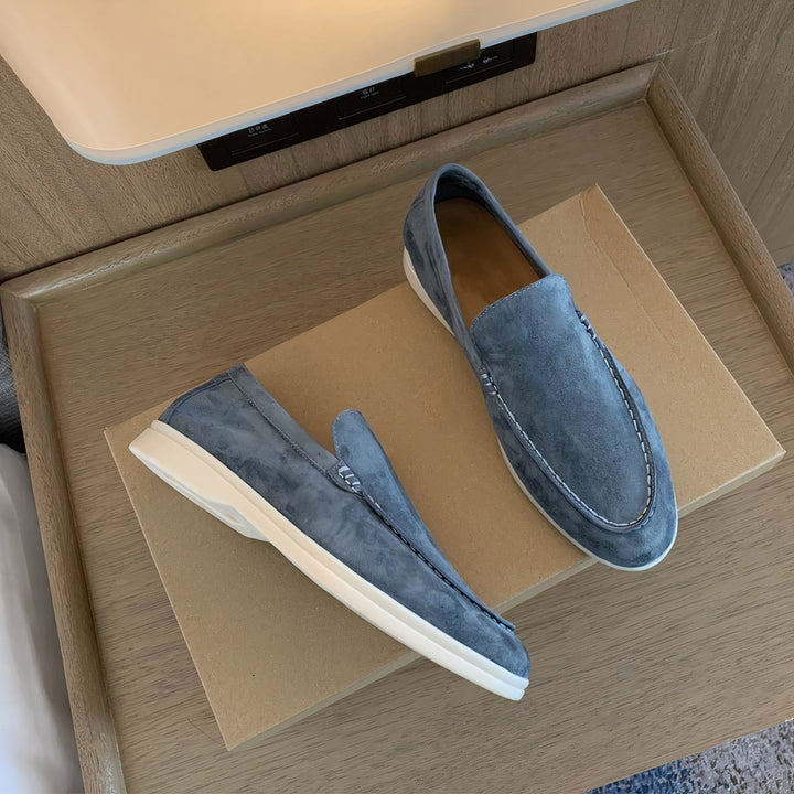 Men's Casual Slip-On Loafers - Barnaby - Light Blue