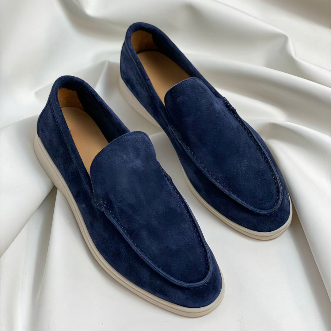 Men's Casual Slip-On Loafers - Barnaby - Navy