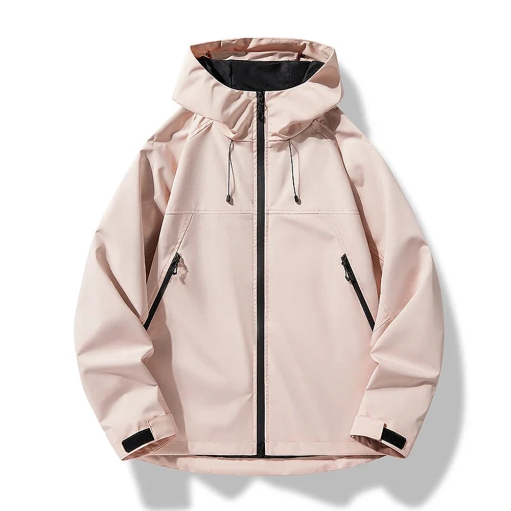 Men's Hooded Shell Jacket with Zip Pockets - Alistair - Pink