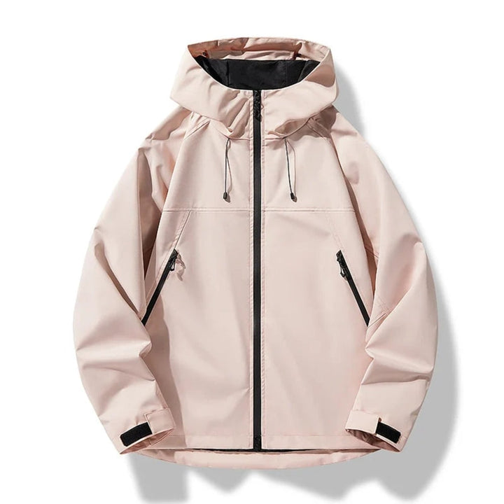Men's Hooded Shell Jacket with Zip Pockets - Alistair - Pink