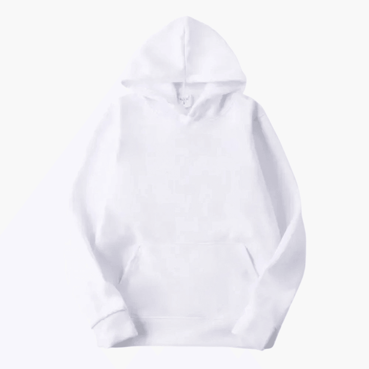 Peter - Men's Classic Casual Pullover Hoodie in White
