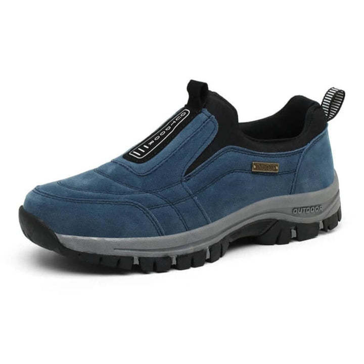 Men's Slip-On Walking Shoes with Pull Tab - Hugo - Blue