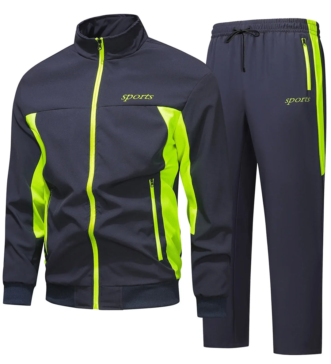 Bruno - Men's Sporty Tracksuit Set in Navy