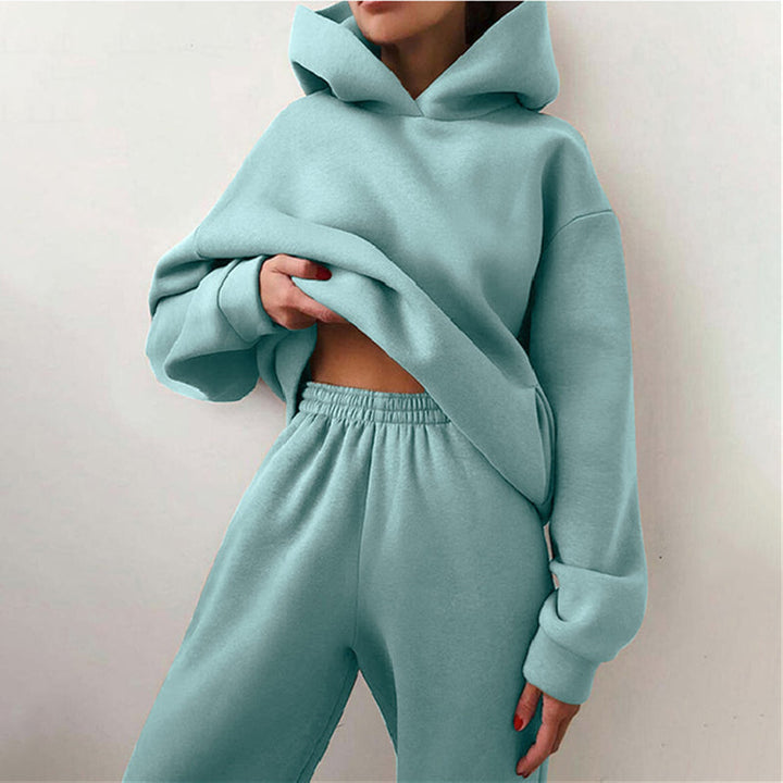 Women's Streetstyle Hoodie & Jogger Set in Mint