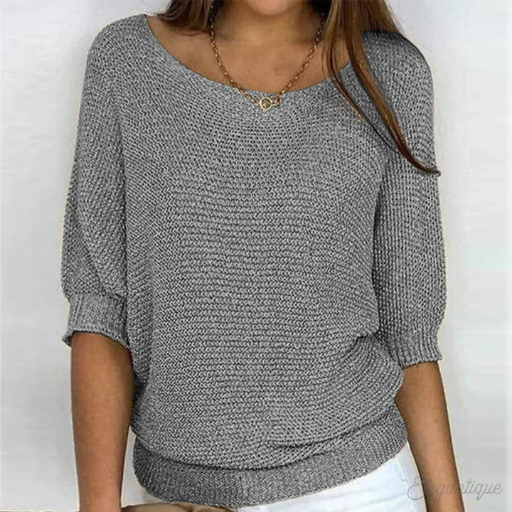 Women's Elegant Jumper in Grey