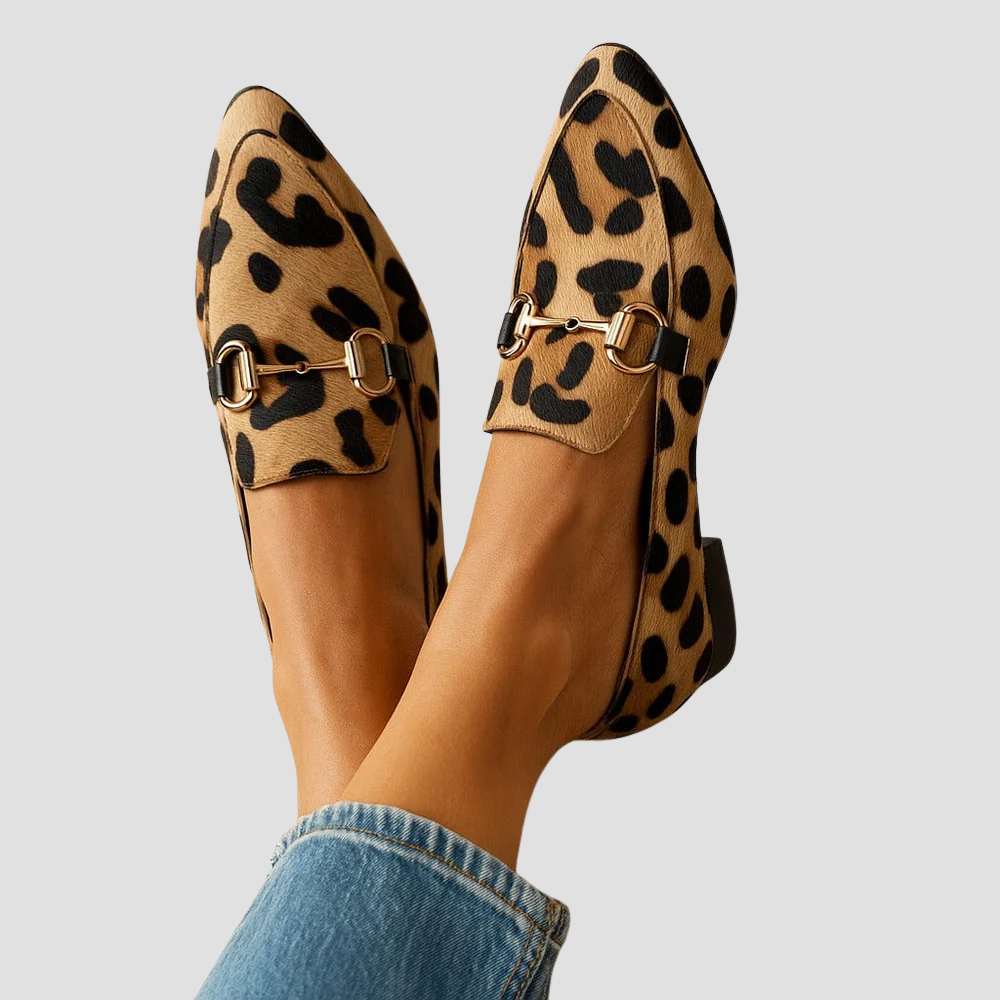Women's Leopard Print Loafers - Wren - Leopard